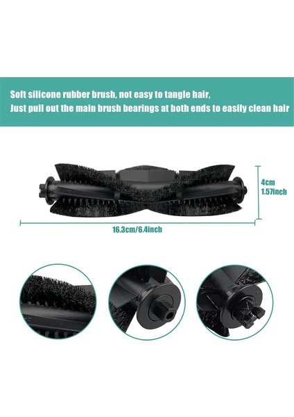 Tikom G8000 / G8000 Pro Için, G20 Pro Honiture G20 Için, Laresar Evol 3 Vakum Süpürge Ana Yan Fırça Hepa Filtresi (Yurt Dışından) fırsatları