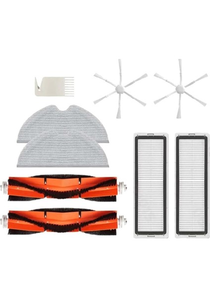 Xiaomi Mijia 2c Için STYTJ03ZHM Robot Vakum Süpürge Ana Yan Fırça Fırtre Mop Bezi Değiştirme Aksesuarları Kiti (Yurt Dışından)