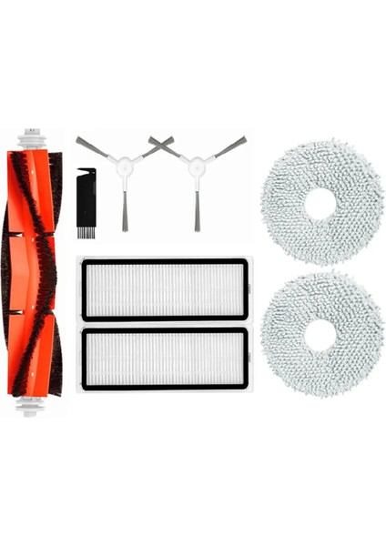 Xiaomi Robot Vakum S10+ /S10 Plus B105 Yedek Parça Aksesuarları Ana Yan Fırça Hepa Filtre Mop Rag Bezi (Yurt Dışından)