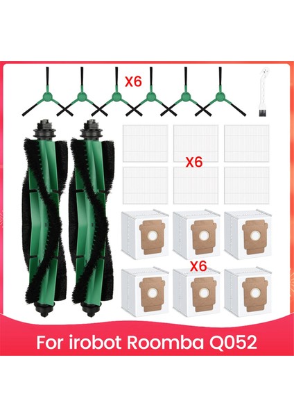 Irobot Oraya Için Yedek Parçalar Q052 Ana Yan Fırça Hepa Filtre Toz Torbaları Aksesuarlar Kiti (Yurt Dışından)