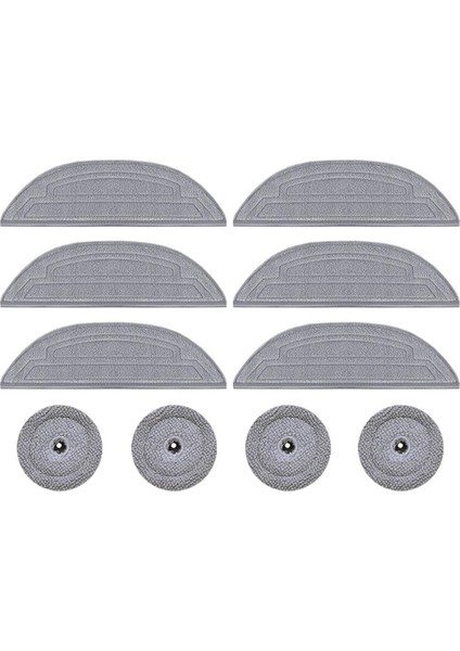 10 Adet Roborock S8 Mox Ultra / S8 Maxv Ultra Robot Vakum Değiştirme Yıkanabilir ve Yeniden Kullanılabilir Mop Bezi (Yurt Dışından)