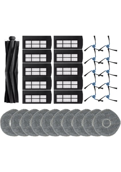 Eufy X9 Pro Robot Vakum Yedek Parçaları Için Ana Roller Yan Fırça Hepa Filtre Mop Bez Aksesuarları (Yurt Dışından)