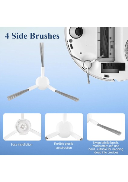 Dream L10S / L10 Ultra Robot Vakum Temel Süpürücü Ana Yan Fırça Pas Paseli Bez Pedleri Hepa Filtre Toz Torbaları Aksesuarlar (Yurt Dışından) fırsatları