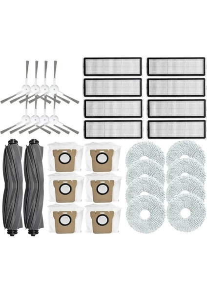 Dreame Bot L10S Pro L10S Ultra Robot Vakum Temizleyici Yedek Parçalar Ana Yan Fırça Hepa Filtre Mop Tag Tuz Torbaları (Yurt Dışından)