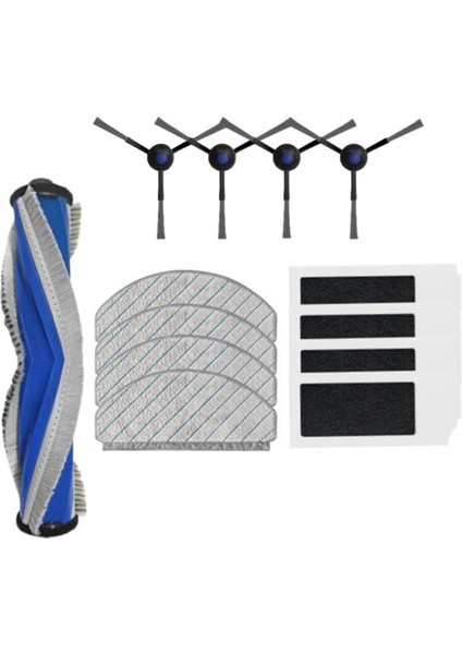 Ecovacs Için Debot N20/N20 PLUS/N20 Pro Plus Vakum Parçaları Ana Roller Yan Fırça Hepa Filtre Mop Pad Kumaş (Yurt Dışından)
