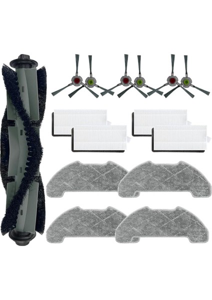 Airrobo P30 Robot Için Vakum Süpürge Ana Yan Fırça Hepa Filtre Mop Kumaş Yedek Parçalar Aksesuarlar (Yurt Dışından)