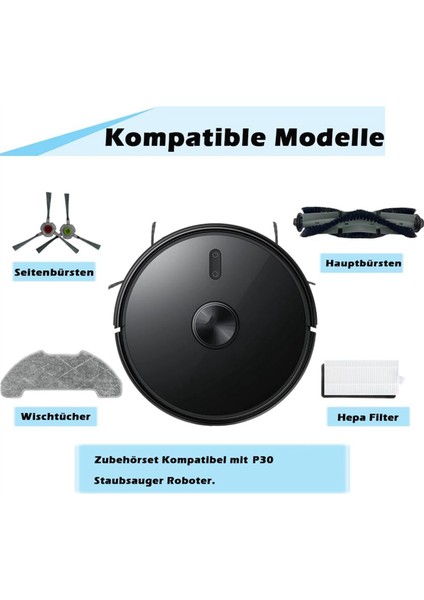 Airrobo P30 Robot Için Vakum Süpürge Ana Yan Fırça Hepa Filtre Mop Kumaş Yedek Parçalar Aksesuarlar (Yurt Dışından) fiyatları