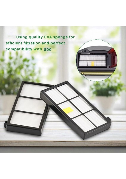 Irobot Roomba Süpüren Robot Aksesuarları 800 Filtre 860 880 Yüksek Verimli Filtre Aksesuarları 8pcs (Yurt Dışından) modelleri