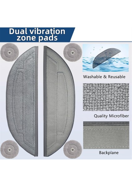 Roborock S8 Maxv Ultra Robot Vakum Temizleyici Aksesuarları Mop Bez Vakum Torbaları Yan Fırça Filtresi Değiştirilebilir Set (Yurt Dışından) indirimleri