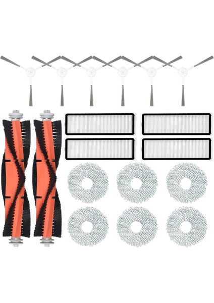 18PCS Xiaomi Robot Vakum S10+ /S10 Plus Vakum Süpürge Ana Yan Fırça Hepa Filtre Mop Rag Bez Parçaları Aksesuarlar (Yurt Dışından)