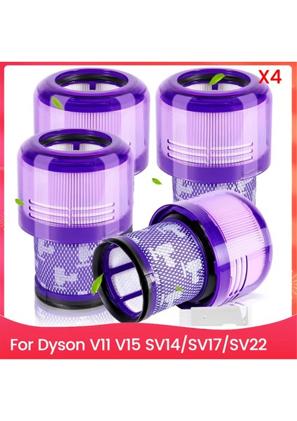 Dyson V11 V15 SV14, SV17, SV22 Için Vakum Filtreleri, Yıkanabilir ve Yeniden Kullanılabilir, DY-970013-02 ve 97001302, Filtre Değiştirme (Yurt Dışından)