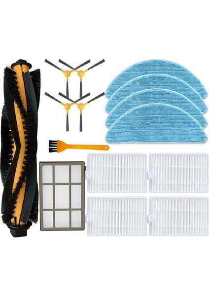 Yedek Ana Yan Fırça Hepa Filtre Mop Rag Bezi Coredy FL022 Robot Vakum Süpürge Aksesuarları (Yurt Dışından)