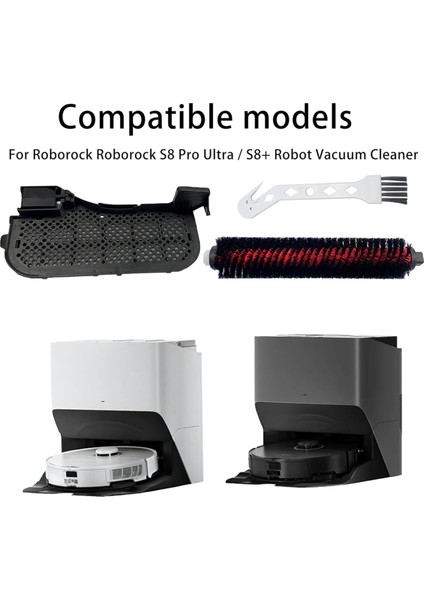 Roborock S8 Pro Ultra / S8+ Robot Vakum Baz Istasyonu Filtre Lavaboları Için Parçaları Değiştirin Yüksek Hız (Yurt Dışından) modelleri