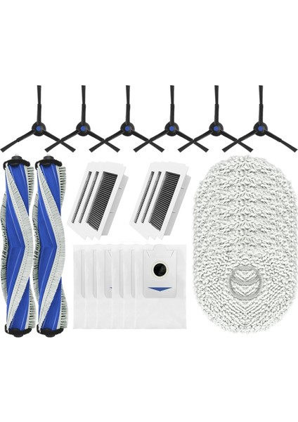 Ecovacs Için X5 Pro / X5 Omnı Yedek Ana Yan Fırça Hepa Filtre Mop Padleri Toz Torbaları Yedek Parçalar Aksesuarları (Yurt Dışından)