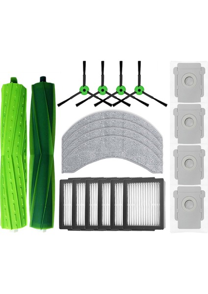 Irobot Roomba Için Combo J7+/roomba Combo J9+ Robot Vakum Temizleyici Aksesuarları Toz Çanta Davul Yan Fırça Aksesuarları (Yurt Dışından)