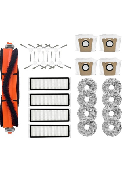 Xiaomi Mijia Için Omni 2 C102CN Robot Vakumları Ana Yan Fırça Hepa Filtre Mop Kumaşları Toz Çanta Yedek Parça Değiştirme (Yurt Dışından)