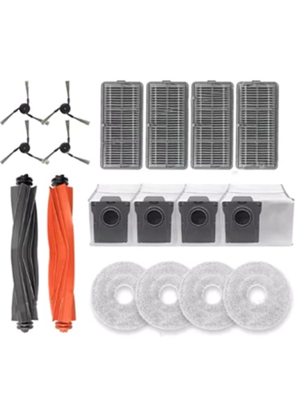 Dreame X40 Pro Ultra Vakum Parçaları Ana Rulo Yan Fırça Hepa Filtre Mop Bez Toz Çanta Aksesuarları (Yurt Dışından)