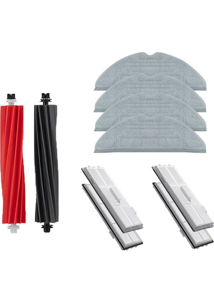 Roborock S8 Pro Ultra S8+ Aksesuarlar Için Ana Fırça Mop Bezi Yüksek Verimlilik Filtre Yedek Parçaları (Yurt Dışından)