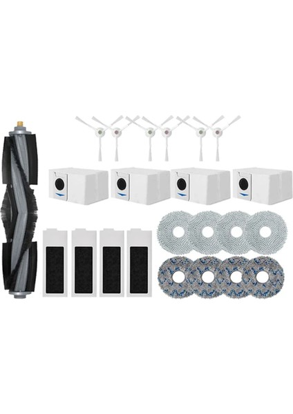 Ecovacs Deebot T20 Omnı T20E T20 Pro Robot Vakum Süpürge Ana Yan Fırça Hepa Filtre Mop Bez Tuz Torbası Aksesuarları (Yurt Dışından)