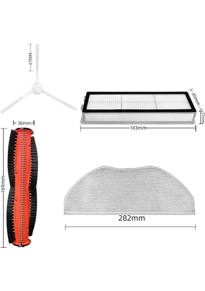 Xiaomi Robot Vakum S10T STFCR01SZ Yedek Yedek Parçalar Aksesuarlar Silin Yan Fırça Hepa Filtre Mop Bezi (Yurt Dışından) fırsatları