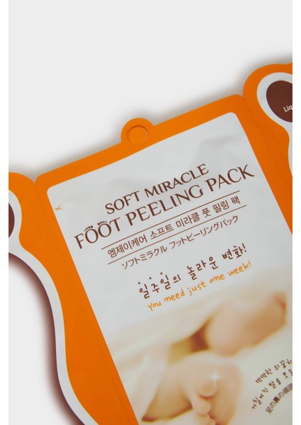Miracle Ayak Peeling Maskesi – Çorap Tipi Soyulan Topuk ve Ayak Derisi Temizleyici (1'li Foot Peeling Pack)