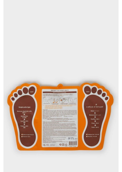 Miracle Ayak Peeling Maskesi – Çorap Tipi Soyulan Topuk ve Ayak Derisi Temizleyici (1'li Foot Peeling Pack)