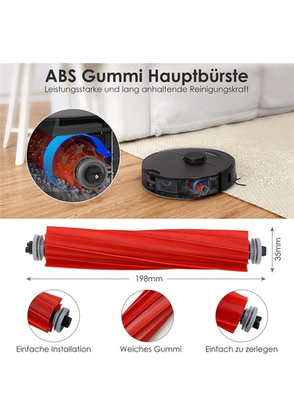 Roborock S7 Pro Ultra/s7 Maxv Ultra, 6 x Toz Çantaları, Ana Roller Fırça Robot Vakum Süpürge Aksesuarları Için Aksesuar Seti (Yurt Dışından) fırsatları