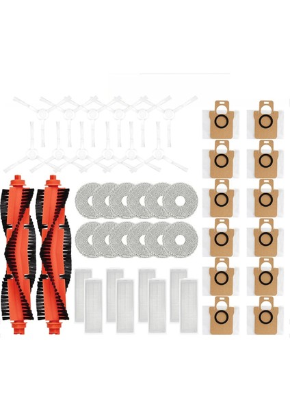 Xiaomi Mijia Için Aksesuarlar M30 Pro Yedek Silindir Ana Yan Fırça Hepa Filtre Mop Bez Toz Torbası Yedek Parçalar (Yurt Dışından)