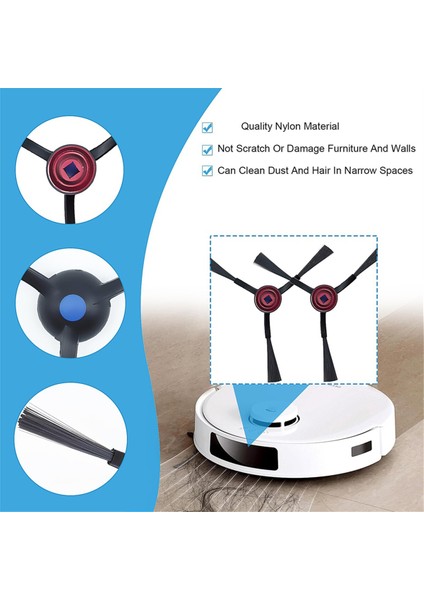 Ecovacs Deebot N20 Pro Plus / N20 / N20 Için Aksesuarlar Plus Robot Vakum Süpürge Yedek Parçaları, Dönen Fırça Filtreleri (Yurt Dışından) modelleri