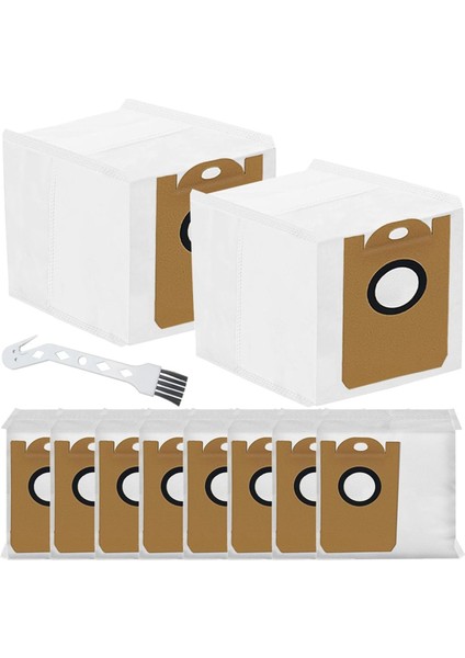 Laresar L6 Pro Robot Vakum Süpürge Parçaları Için Neabot N2 Için Airrobo T10+IÇIN Proscenic M7 Max, M8 Pro Için Toz Torbaları (Yurt Dışından)