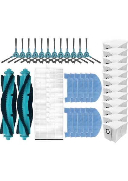 Conga 2499 Için Ultra Ev Gelişmiş / Titanyum / X-Treme, Atvel R80 Taban Ana Yan Fırça Hepa Filtre Mop Bez Toz Torbası (Yurt Dışından)