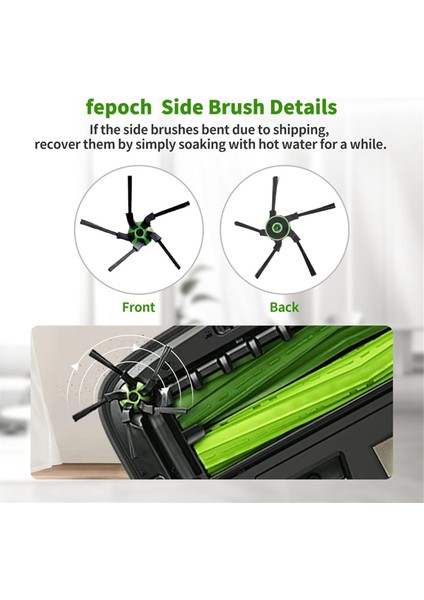 15 Pcs Yedek Parçalar Irobot Oda Için Yan Fırseler S9 (9150) S9+ S9 Plus (9550) S Serisi Aı Robot Vakum Fırçası (Yurt Dışından) fiyatları