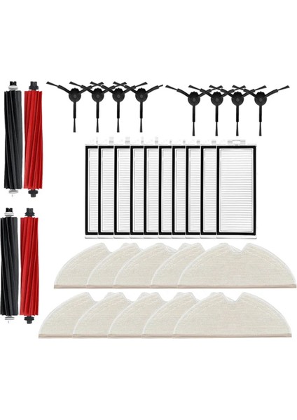 Roborock Q5 Pro Q5 Pro+ Q8 Max Q8 Max+ Yedek Parçalar Ana Yan Fırça Hepa Filtre Mop (Yurt Dışından)