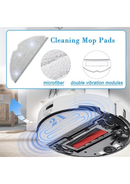 Roborock S8 Pro Ultra Robot Için Vakum Temizleyici Parçalar Toz Torbası Ana Yan Fırça Hepa Filtre Mop Pad Aksesuarları (Yurt Dışından) fiyatları