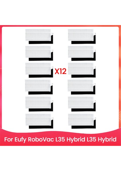 Hepa Filtresi+Eufy Robovac Için Sünger L35 Hibrid L35 Hibrit Süpürme Robot Vakum Temizleyici Aksesuarları Yedek Parçalar Yıkanabilir (Yurt Dışından)