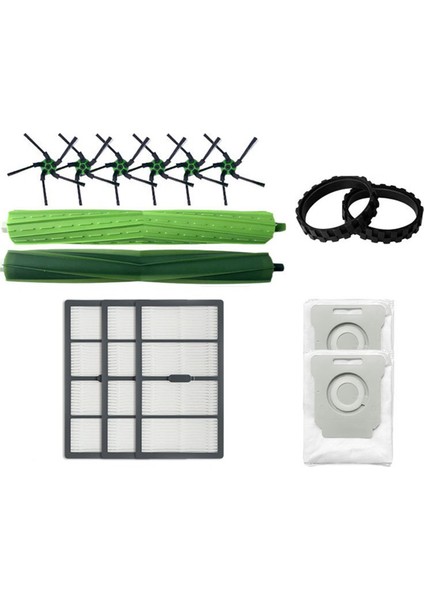 Irobot Roomba S9 9150 / S9+ Plus 9550 Robot Vakum Hepa Filtresi Ana Yan Fırça Toz Çanta Yedek Parça (Yurt Dışından)