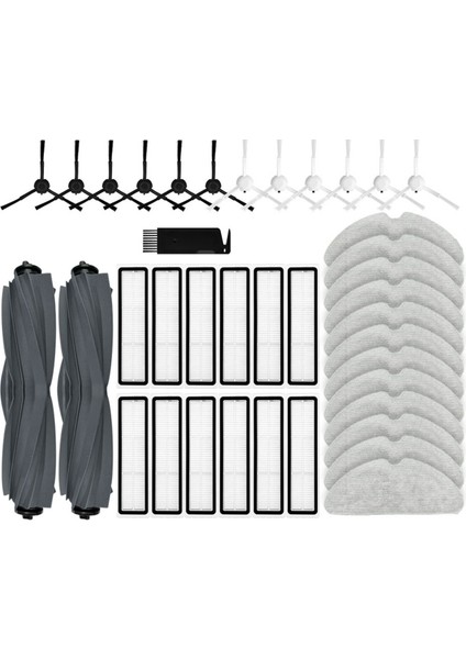 Dreame Bot D10S / D10S Pro Robot Vakum Süpürge Silindir Ana Yan Fırça Hepa Filtre Mop Kumaşları Parçaları (Yurt Dışından)