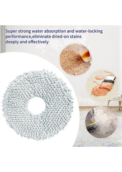 Roborock Için 8pcs P10 / Roborock Q Revo Robot Elektrikli Süpürge Yedek Parçalar Paspas Bezi (Yurt Dışından) fiyatları