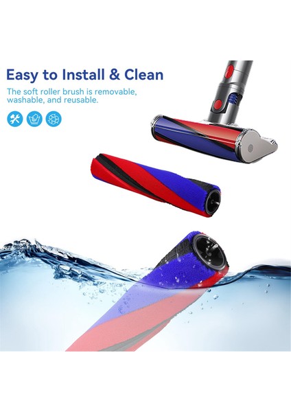 2pcs Dyson V8 Slim V10 Slim V12 Slim V15 Için Yumuşak Silin (Yurt Dışından) indirimleri