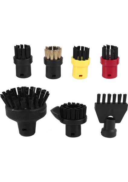 Karcher Için Yuvarlak Fırça Düz Fırça Başı Sc1 Sc2 Sc3 Sc4 Buhar Temizleyici Süpürücü Için Büyük Yuvarlak Fırça Temizleme Fırçası (Yurt Dışından)