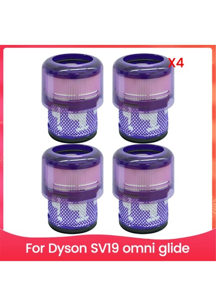 4pcs Vakum Filtre Elemanı Dyson SV19 Omni Glide Vakum Süpürgeleri Aksesuarları Yedek Parçalar (Yurt Dışından)