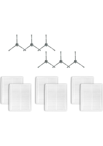 Robot Vakum Yedek Parçaları Lubuelu L20 Robot Vakum Paspas Combo Fırça Mop Pad Filtre Kiti (Yurt Dışından)