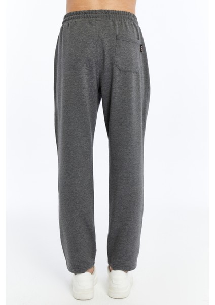 Erkek Gri Fermuar Cepli Düz Paça Eşofman ALT-P601 fırsatları