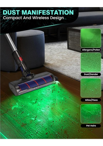 Şarj Edilebilir Elektrikli Süpürge Tozu Ekran Işığı, Evcil Kürk Saçını Ortaya Çıkarın, Vakum Aksesuarları Evrensel Lamba Siyahı (Yurt Dışından) indirimleri