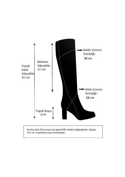 Siyah Kadın Çizme Klasik Tarzda Suni Deri 3 cm Topuk Yüksekliği ile Günlük Kullanım için Uygun