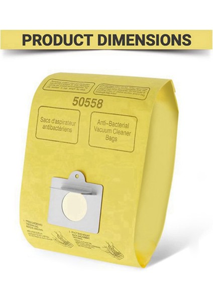 Kenmore Canister 5055, 50557 ve 50558 Için 10 Paket Tip C/q Yedek Vakum Süpürge Torbaları (Yurt Dışından) fırsatları