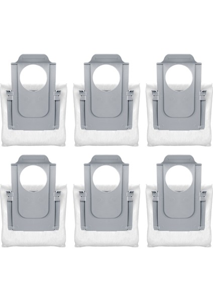 6pcs Roborock Için Toz Torbası Q Revo Maxv / Roborock P10 Pro Robot Vakum Süpürge Yedek Parçalar Toz Çöp Çanta (Yurt Dışından)