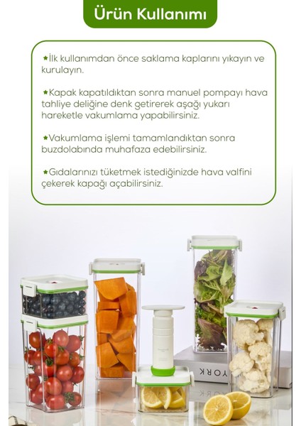 4'lü Vakumlu Saklama Kabı Seti | 3x 1,3 Litre Kap + Manuel Pompa fırsatları