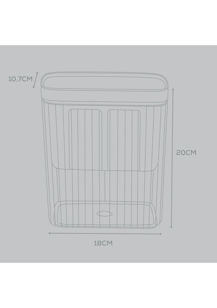 Yoğurt Süzme Filtreli Saklama Kabı 2,2 Litre indirimleri