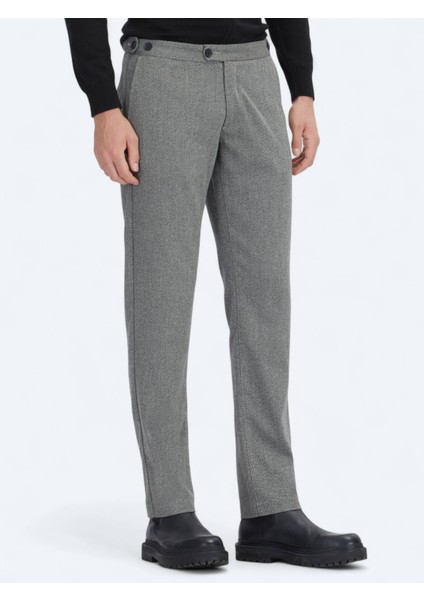 Antrasit Dokuma Regular Fit Casual Pantolon modelleri